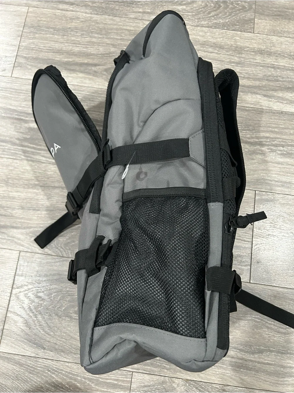 OGIO Gray & Black Men's Backpack with Front Straps